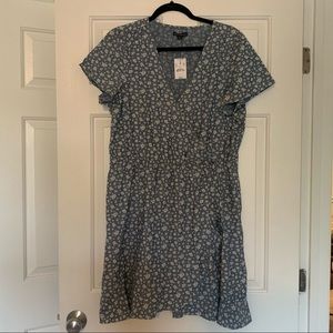 JCrew Mercantile Chambray and Floral Dress